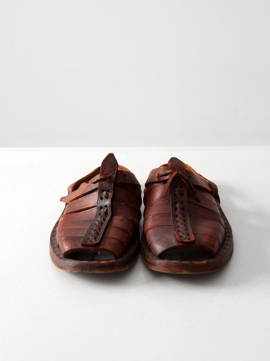 vintage 70s huaraches leather sandals