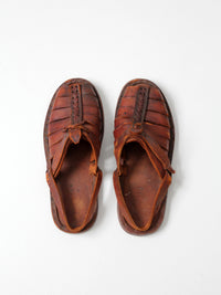 vintage 70s huaraches leather sandals