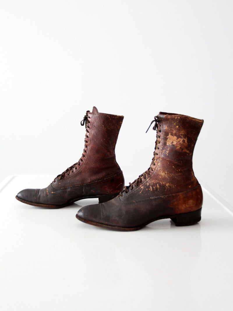 antique Victorian leather boots