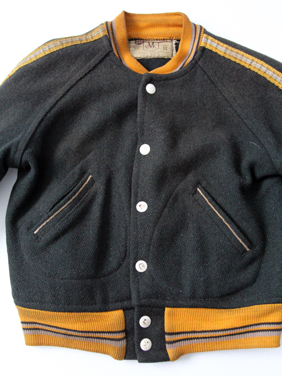 1950s UMC wool baseball jacket