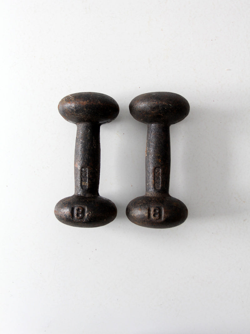 vintage 8 pound hand weights