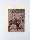 vintage Tim Holt promotional film print