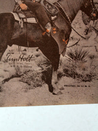 vintage Tim Holt promotional film print