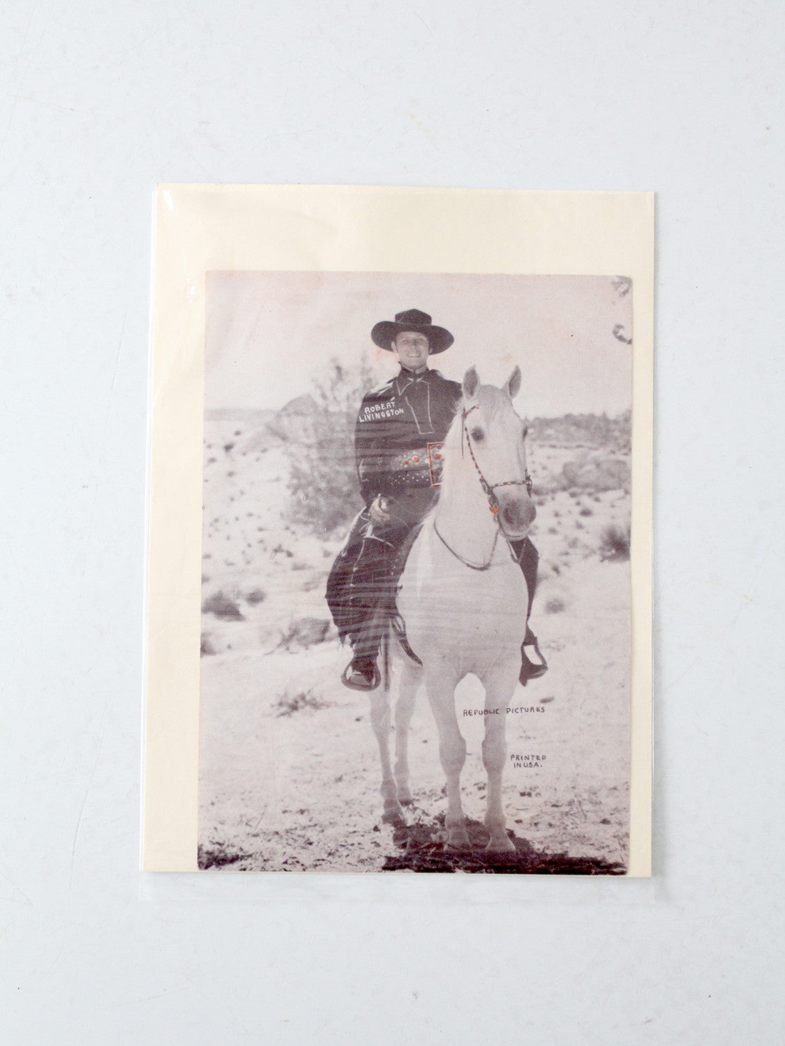 vintage 1930s Robert Livingston promotional film still print