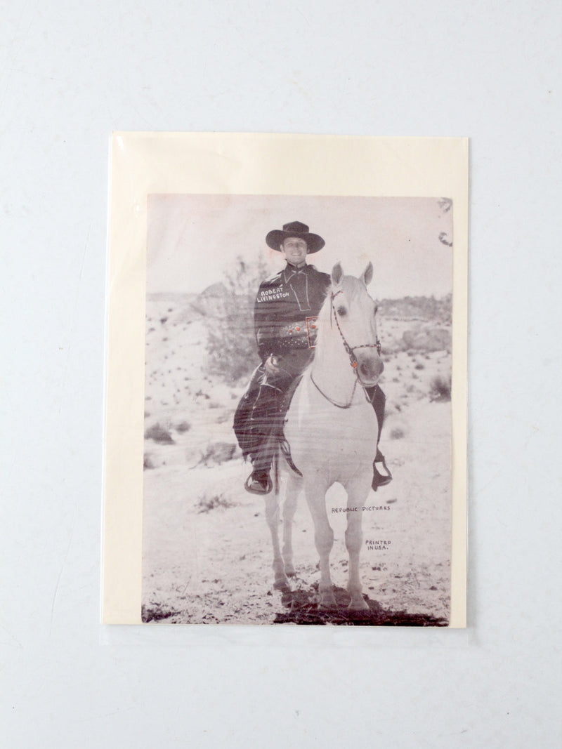 vintage 1930s Robert Livingston promotional film still print