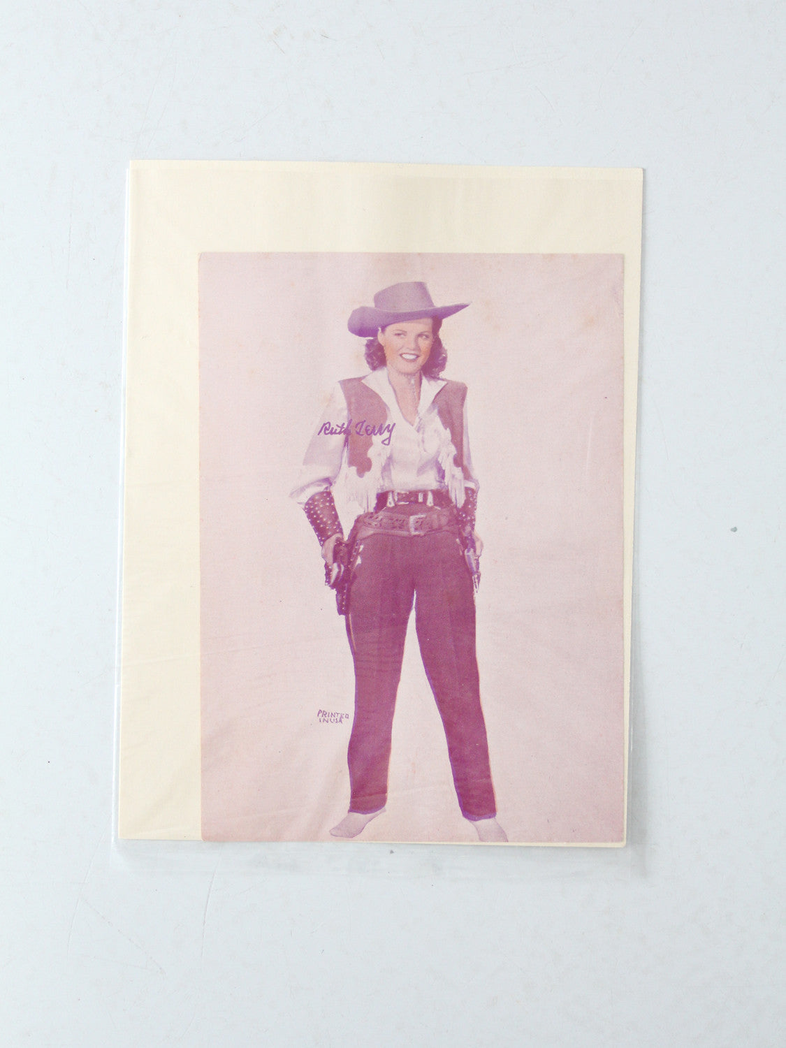 vintage 40s Ruth Terry promotional movie print