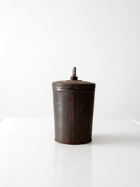 vintage ice cream canister with dasher