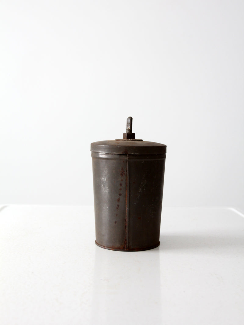 vintage ice cream canister with dasher