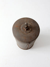 vintage ice cream canister with dasher