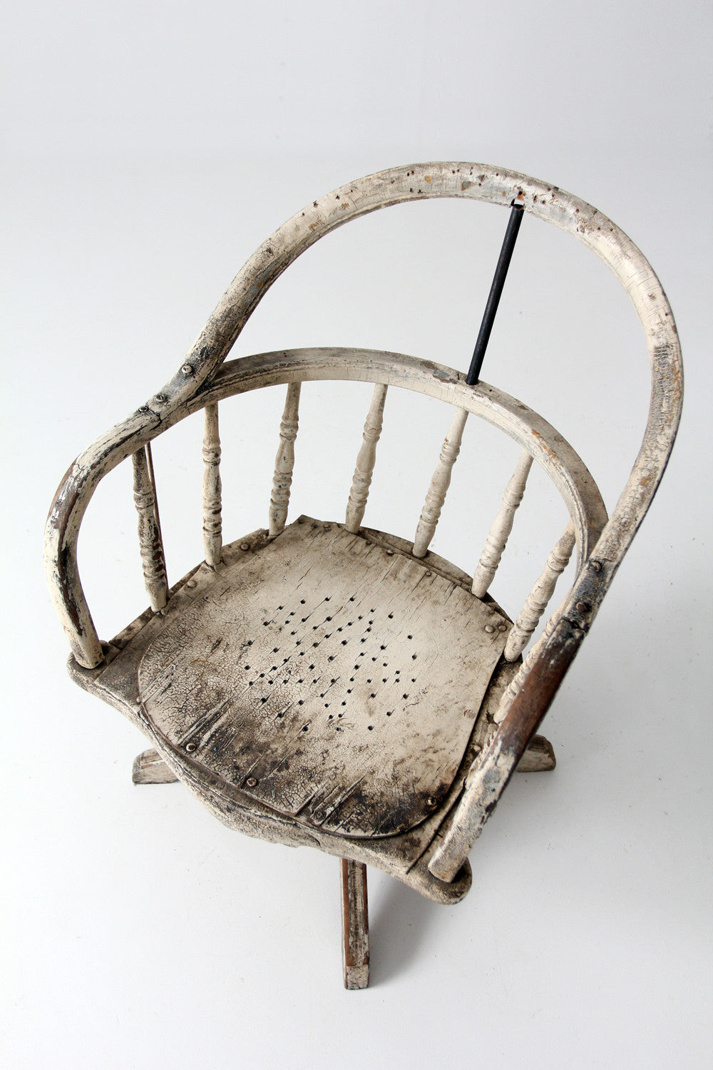 antique 1900s swivel desk chair