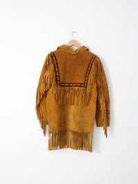 vintage 60s fringe pullover jacket