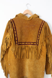vintage 60s fringe pullover jacket