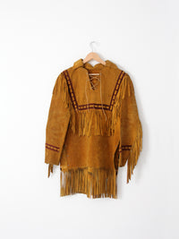 vintage 60s fringe pullover jacket