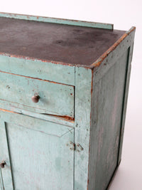 antique primitive painted cabinet