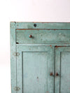 antique primitive painted cabinet