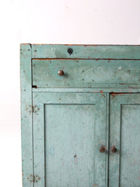 antique primitive painted cabinet