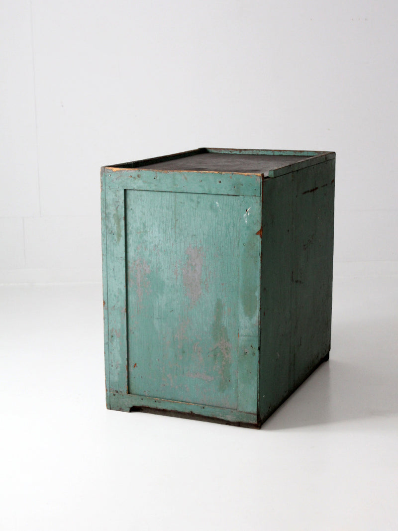 antique primitive painted cabinet