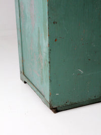 antique primitive painted cabinet