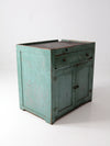 antique primitive painted cabinet