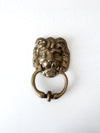 vintage brass lion door knocker