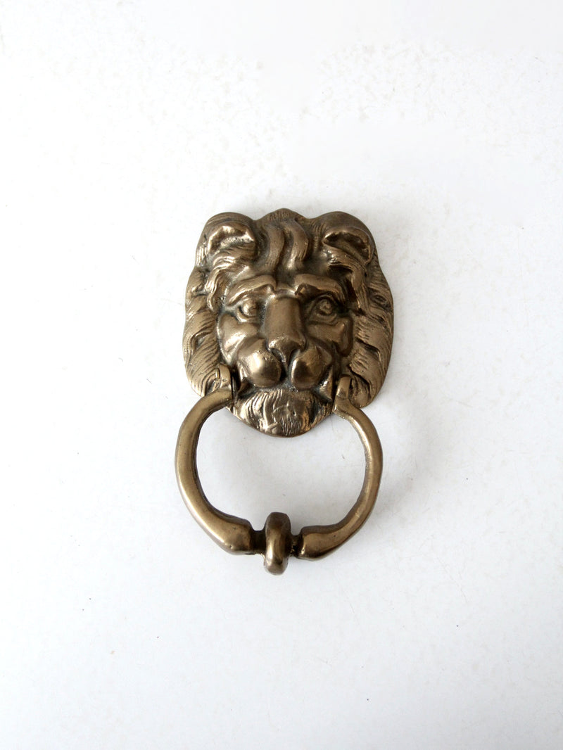 vintage brass lion door knocker
