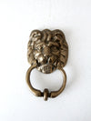 vintage brass lion door knocker