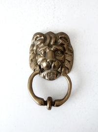 vintage brass lion door knocker