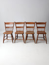 antique primitive chairs set of 4