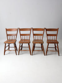 antique primitive chairs set of 4