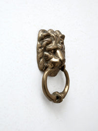 vintage brass lion door knocker