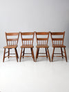 antique primitive chairs set of 4