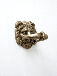 vintage brass lion door knocker
