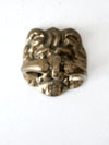 vintage brass lion door knocker