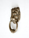 vintage brass lion door knocker