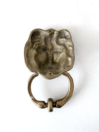 vintage brass lion door knocker