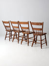 antique primitive chairs set of 4