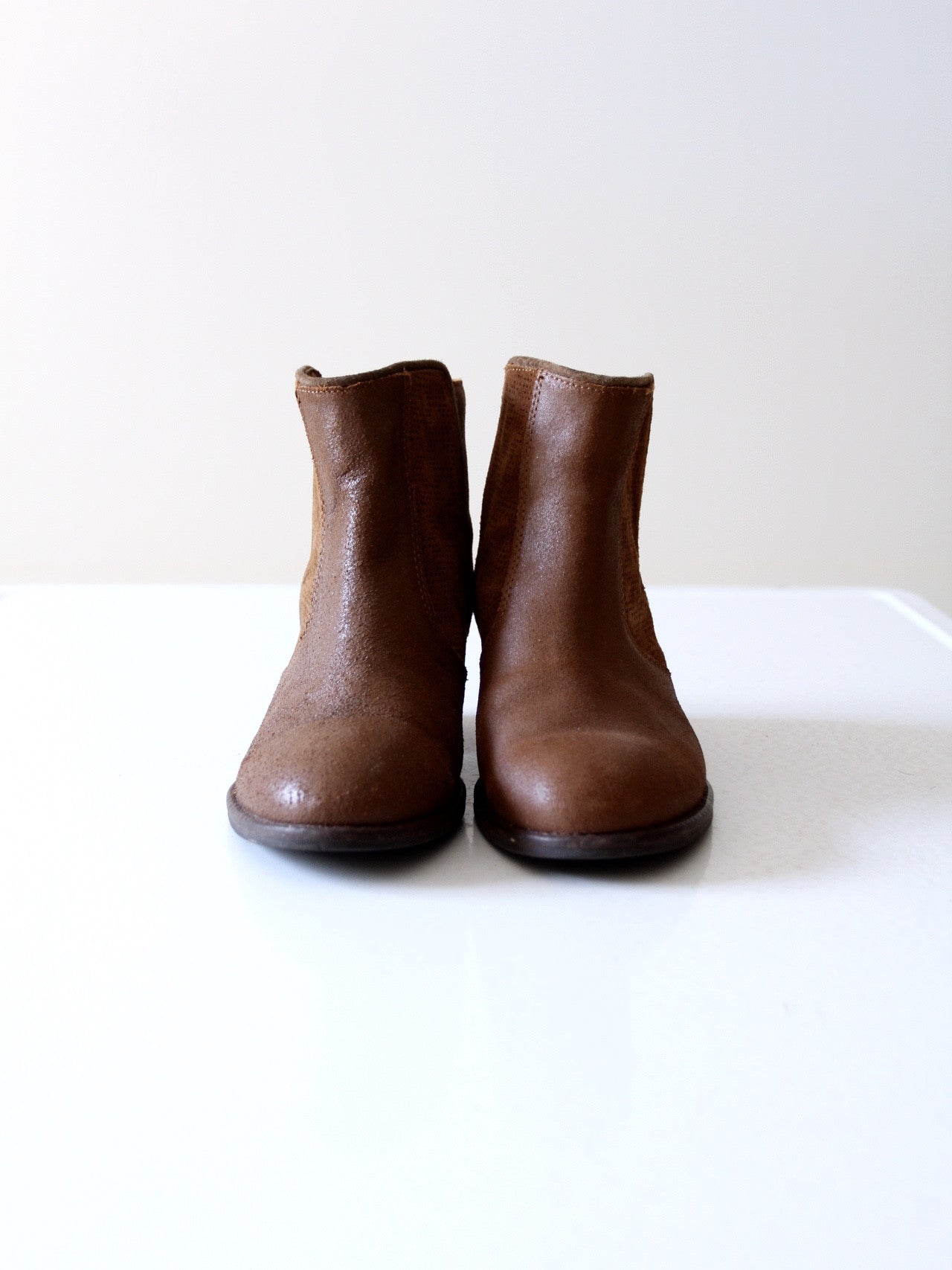 Pre-owned Leather Boots In Brown