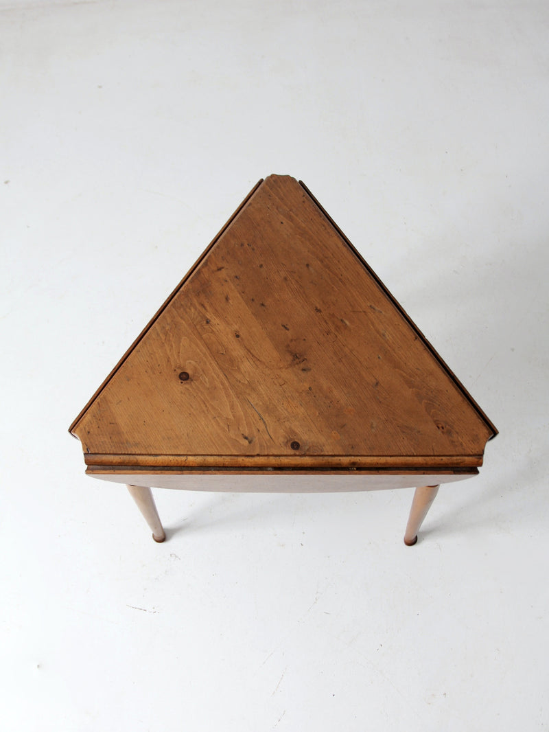 mid century drop leaf end table