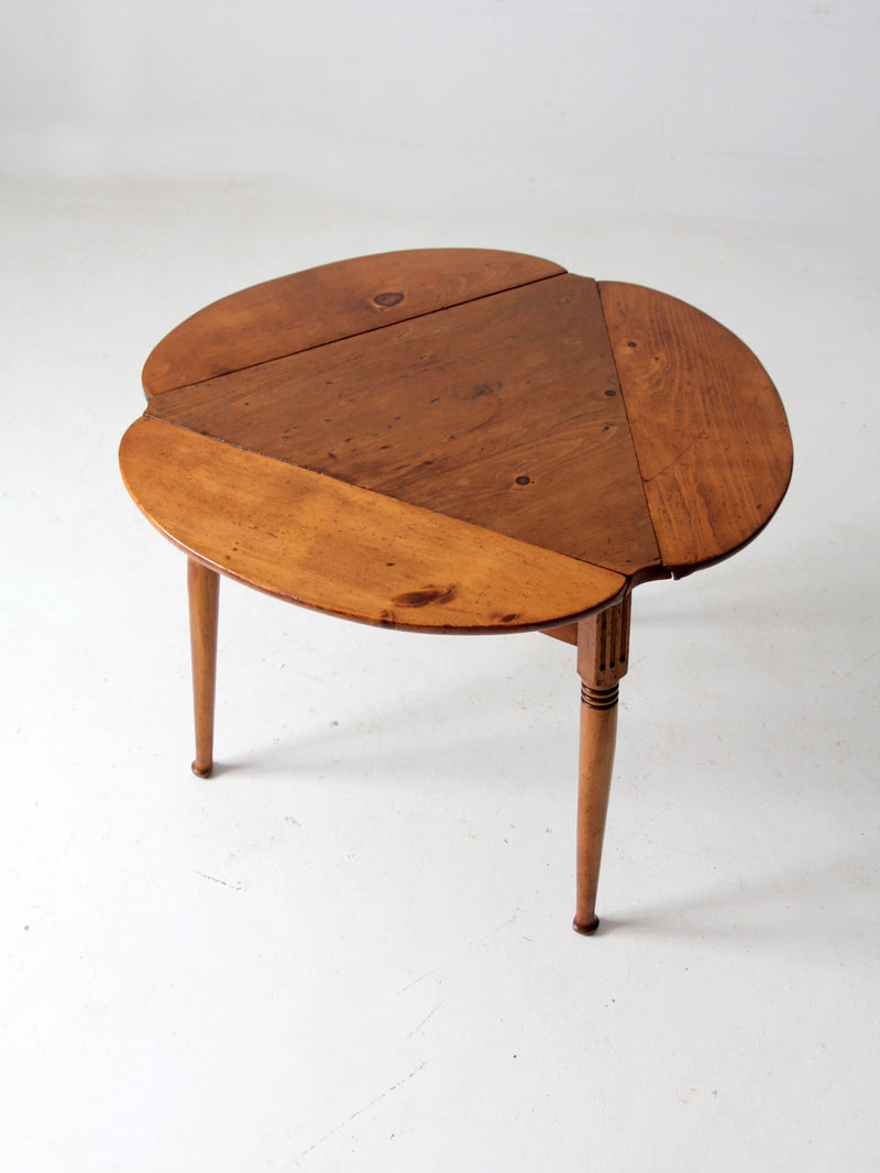 mid century drop leaf end table