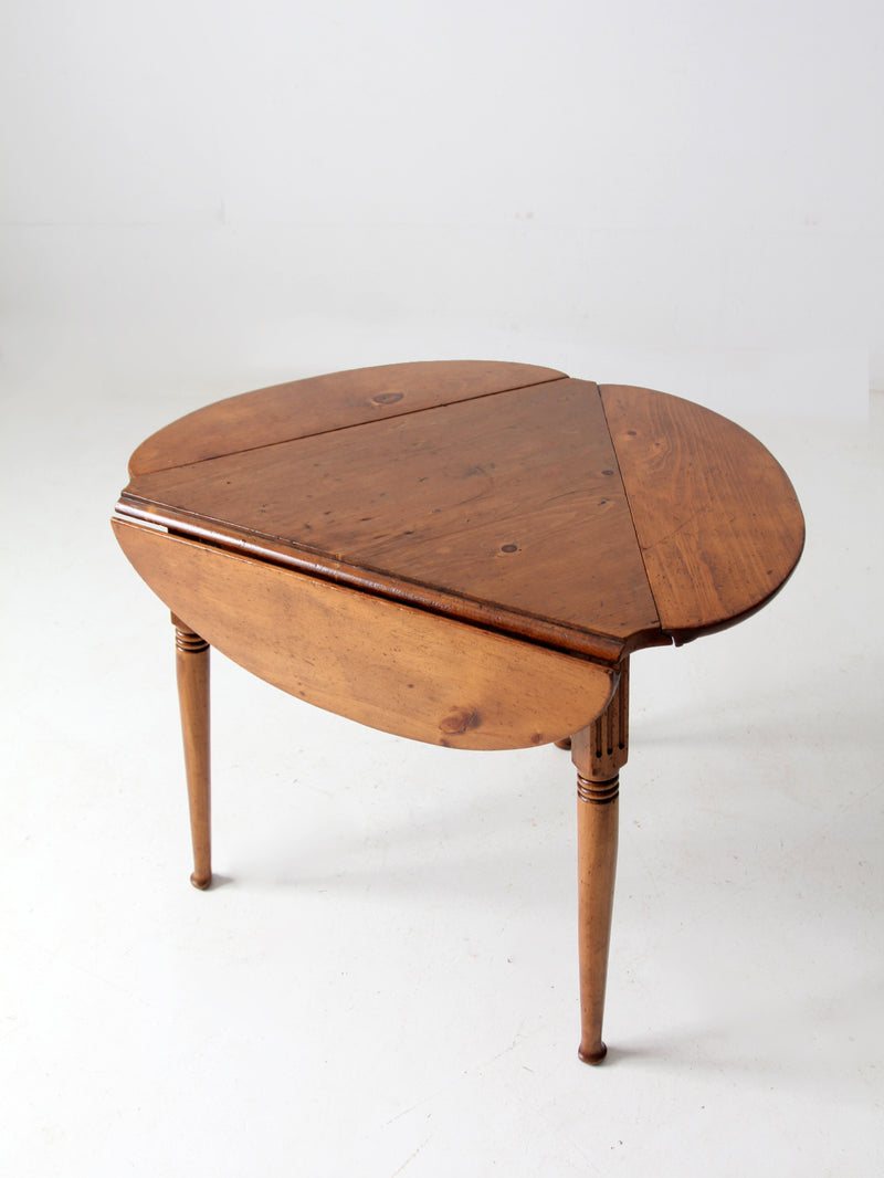 mid century drop leaf end table