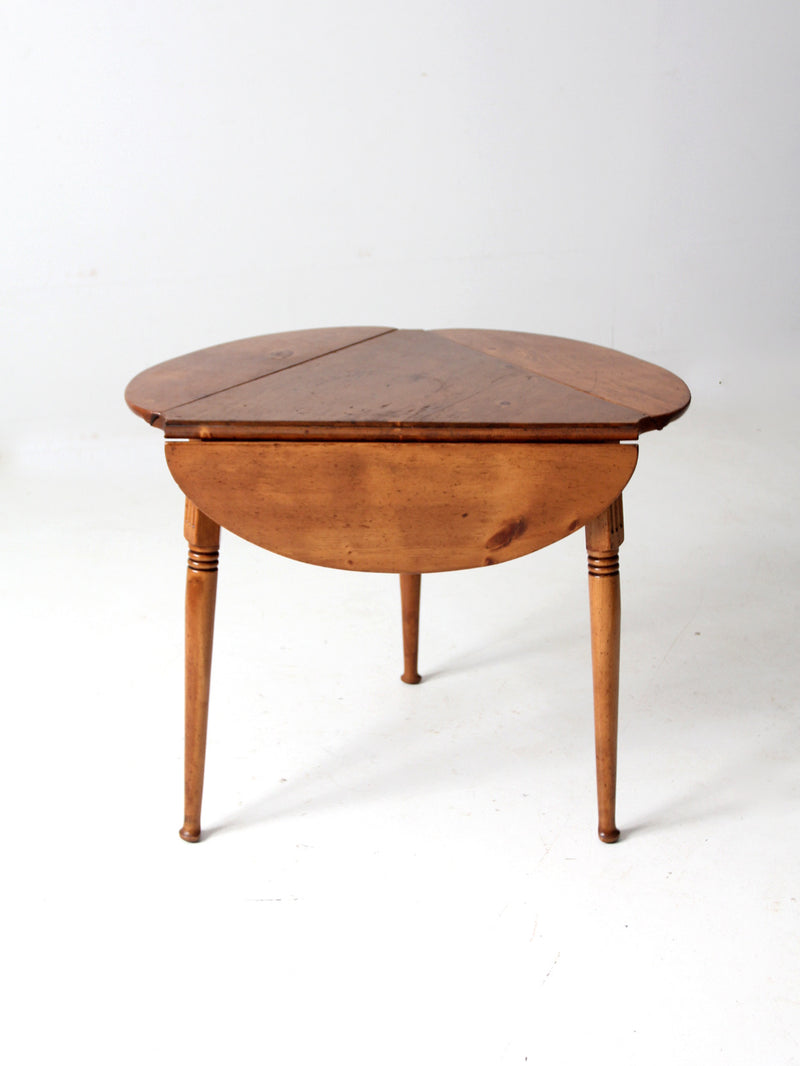 mid century drop leaf end table