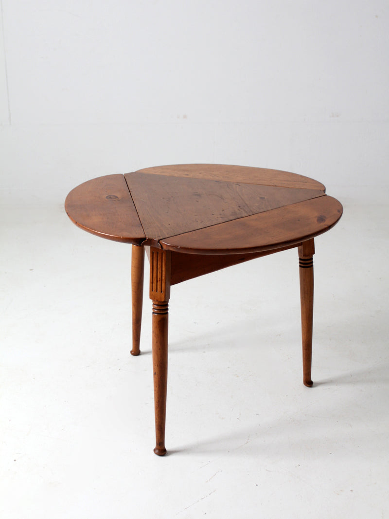 mid century drop leaf end table