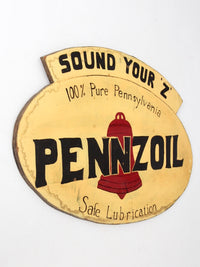 vintage Pennzoil sign