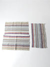 vintage rag rugs set of 3