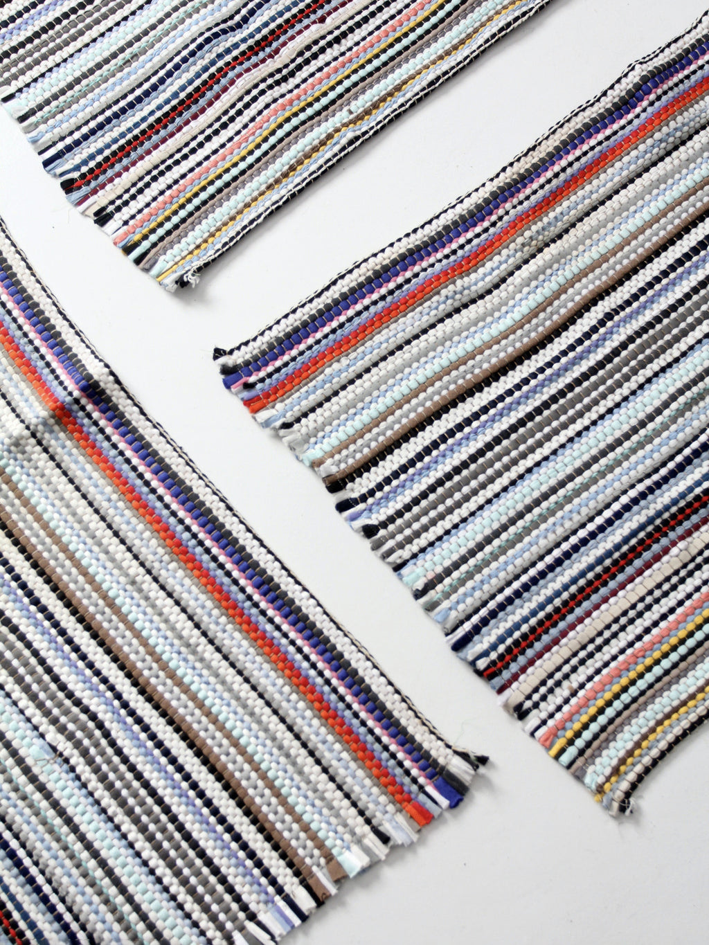 vintage rag rugs set of 3 – 86 Vintage