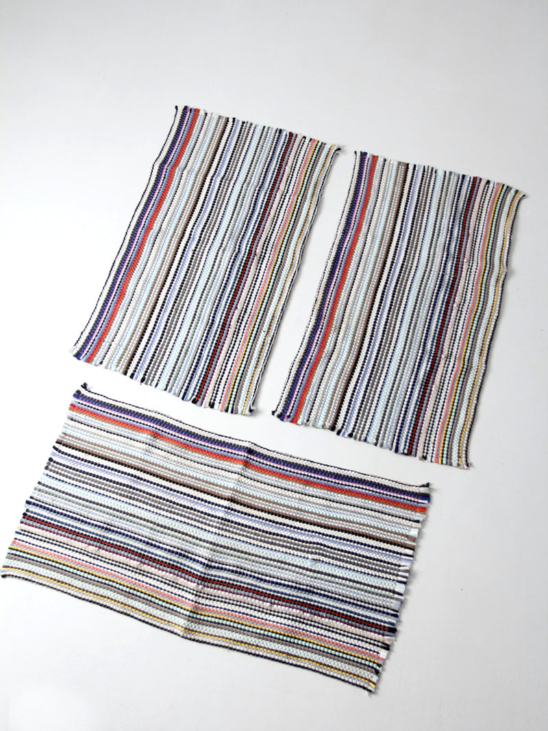 Designer Rag Set vintage rag rugs set of 3 – 86 Vintage