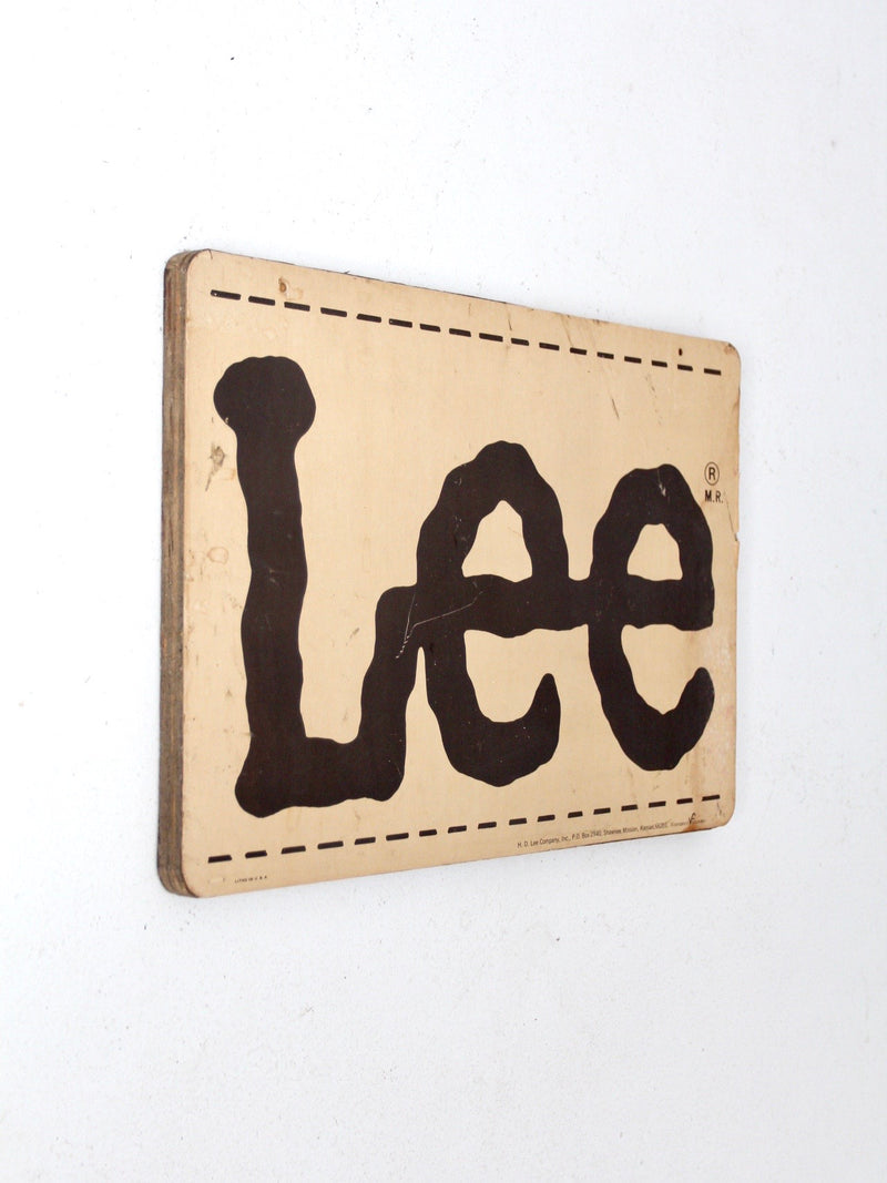 vintage Lee sign