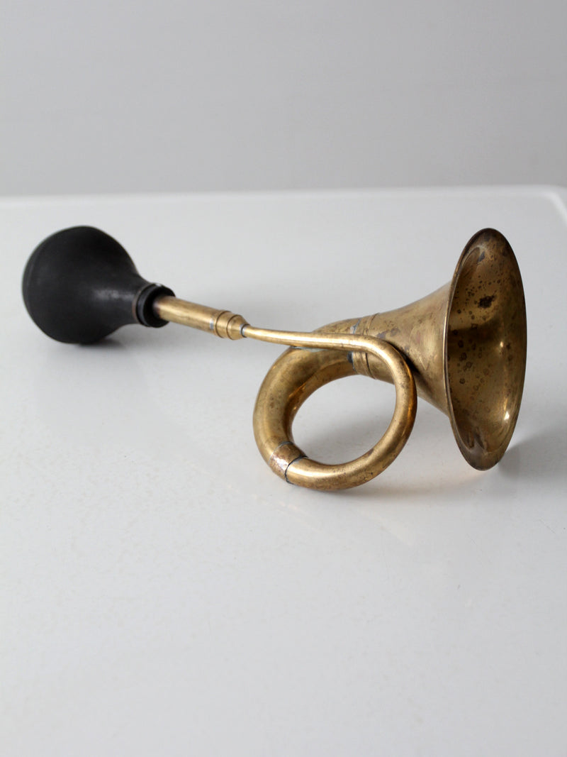 vintage brass bulb horn
