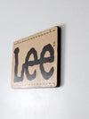 vintage Lee sign