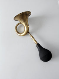 vintage brass bulb horn